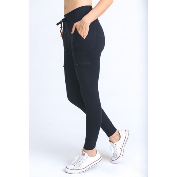 Mono B Pants - New Skinny Cargo Hybrid Full Leggings Black!